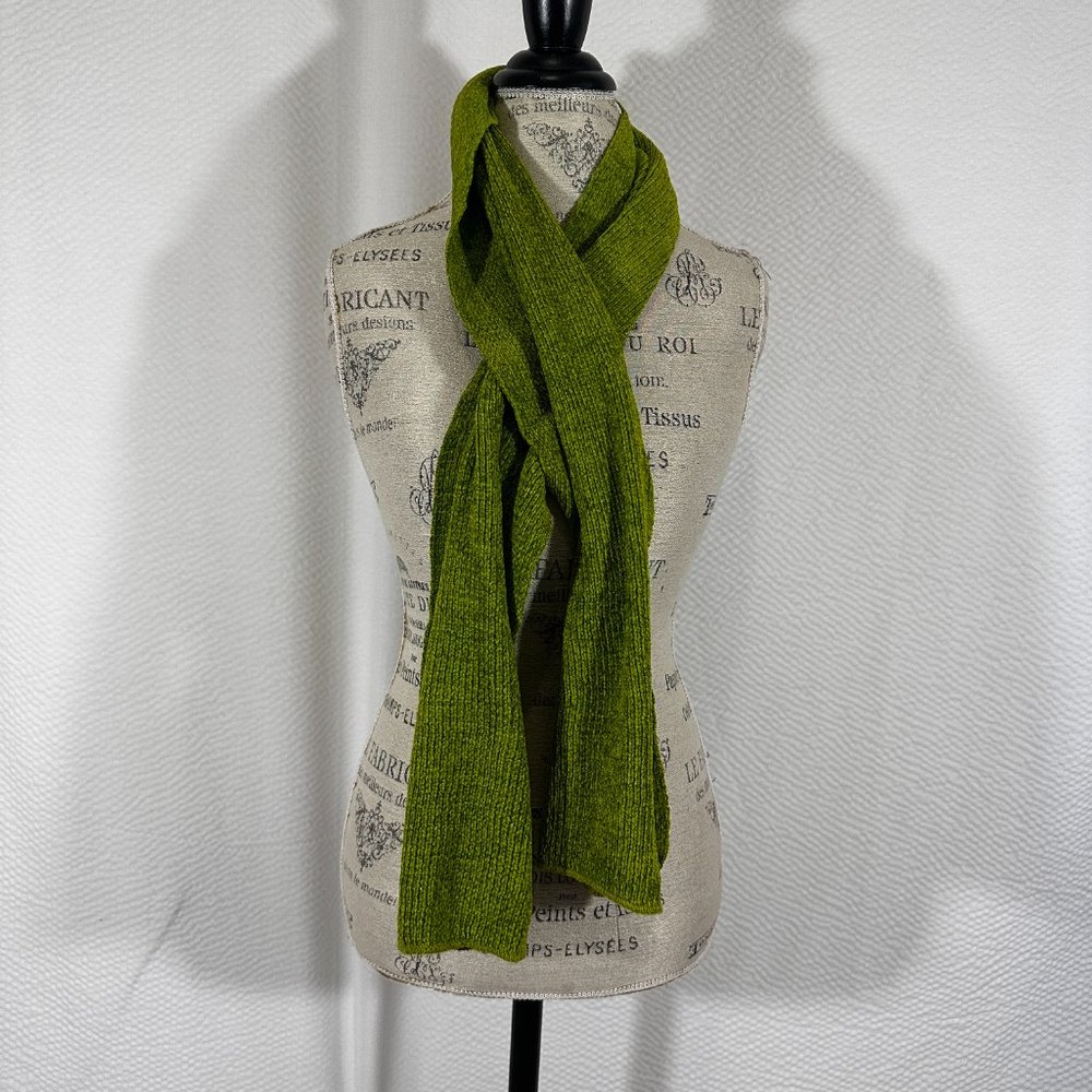 Vintage Green Harold Powell  Made in Italy for Harold's Winter Scarf warm Chunky